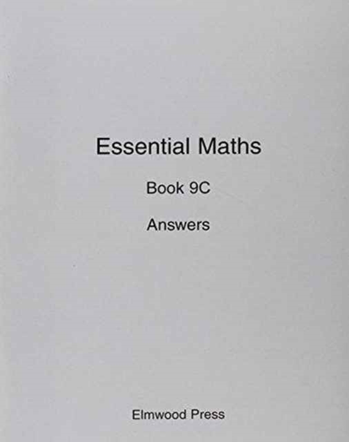 Essential Maths Book 9C Answers, Paperback / softback Book