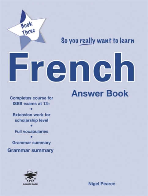 So You Really Want to Learn French Book 3 Answer Book, Paperback Book
