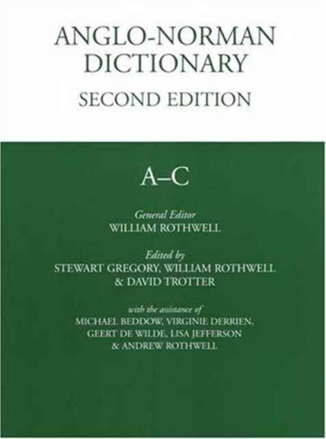 Anglo Norman Dictionary, Hardback Book