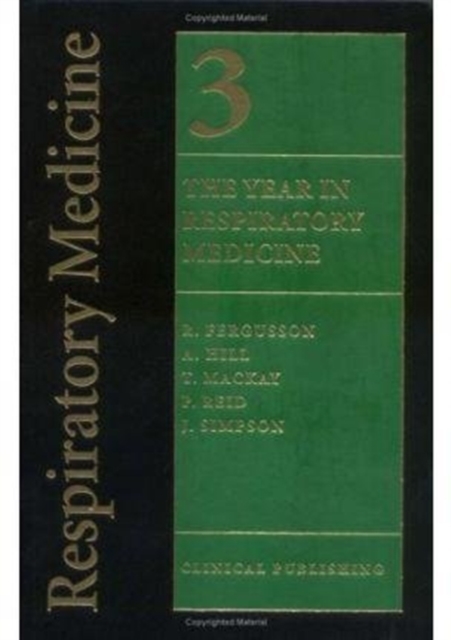 Respiratory Medicine : v. 3, Hardback Book