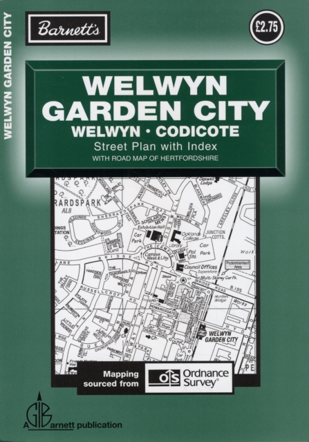 Welwyn Garden City Street Plan, Sheet map, folded Book