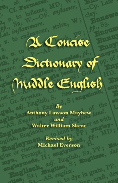 A Concise Dictionary of Middle English, Paperback / softback Book