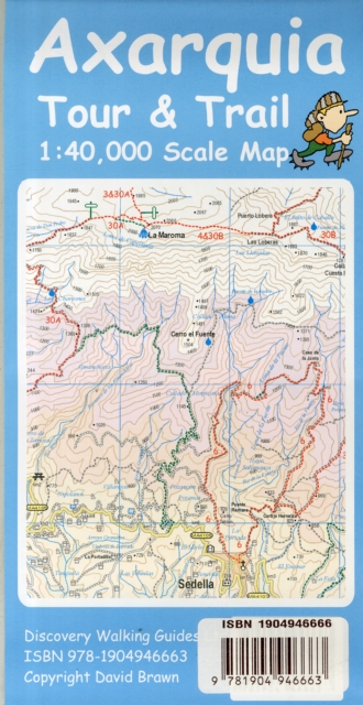 Axarquia (Costa Del Sol) Tour & Trail Map, Sheet map, folded Book