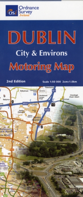 Dublin City and Environs Motoring Map, Sheet map, folded Book