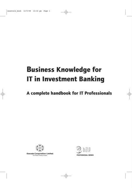 Business Knowledge for IT in Investment Banking, PDF eBook