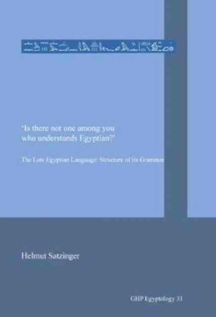 Is there not one among you who understands Egyptian? : he Late Egyptian Language: Structure of its Grammar, Paperback / softback Book