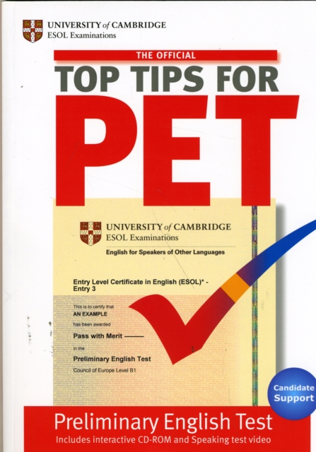 The Official Top Tips for PET Paperback with CD-ROM, Mixed media product Book