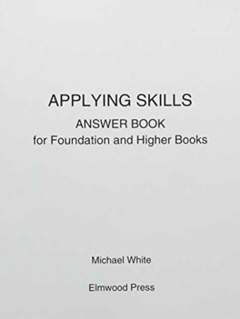 Applying Skills Answer Book for Foundation and Higher Books, Paperback / softback Book