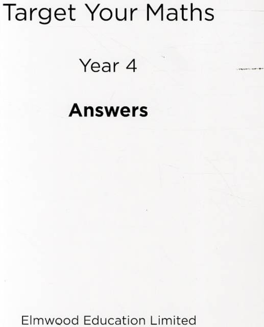 Target Your Maths Year 4 Answer Book, Paperback / softback Book