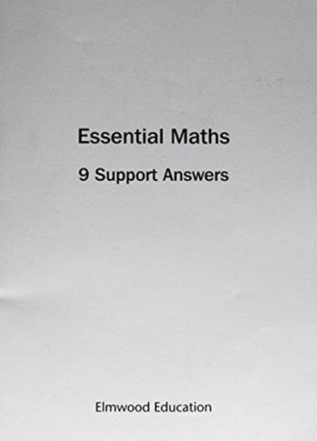 Essential Maths 9 Support Answers, Paperback / softback Book