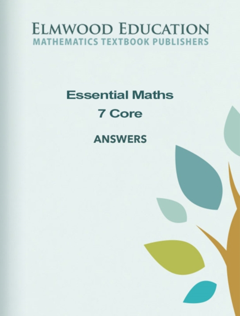Essential Maths 7 Core Answers, Paperback / softback Book
