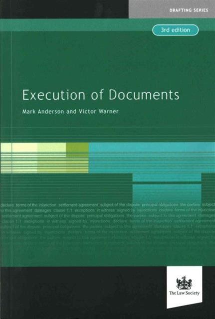Execution of Documents, Paperback / softback Book