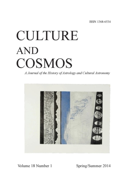 Culture and Cosmos Vol 18 Number 1, Paperback / softback Book