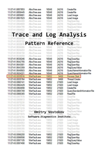 Software Trace and Log Analysis : A Pattern Reference, Paperback / softback Book