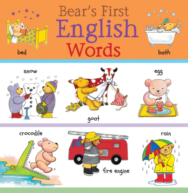 Bear's First English Words, Hardback Book