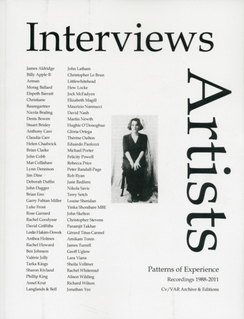 Interviews-Artists 4 : Patterns of Experience: Recordings 1988-2011, Paperback Book