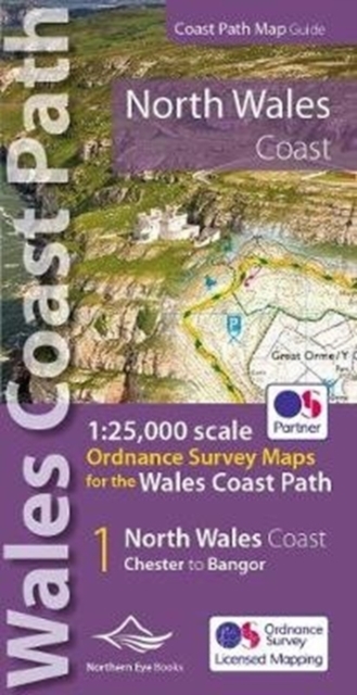 North Wales Coast Path Map : 1:25,000 scale Ordnance Survey mapping for the Wales Coast Path, Paperback / softback Book