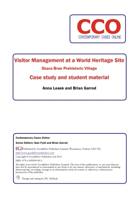 Visitor Management at a World Heritage Site: Skara Brae Prehistoric Village, PDF eBook