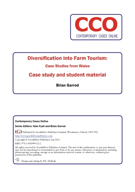 Diversification into Farm Tourism: Case Studies from Wales, PDF eBook