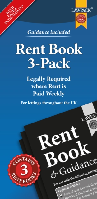 Rent Books 3-Pack : Legally Required where Rent is Paid Weekly, Paperback / softback Book