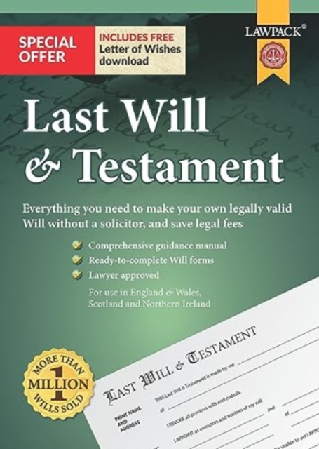 Last Will & Testament Kit, Paperback / softback Book