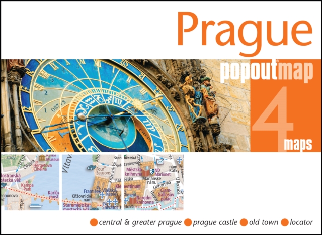 Prague PopOut Map, Sheet map, folded Book
