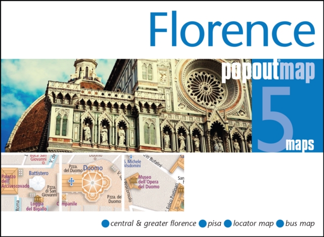Florence PopOut Map : Handy pocket size pop up city map of Florence, Sheet map, folded Book