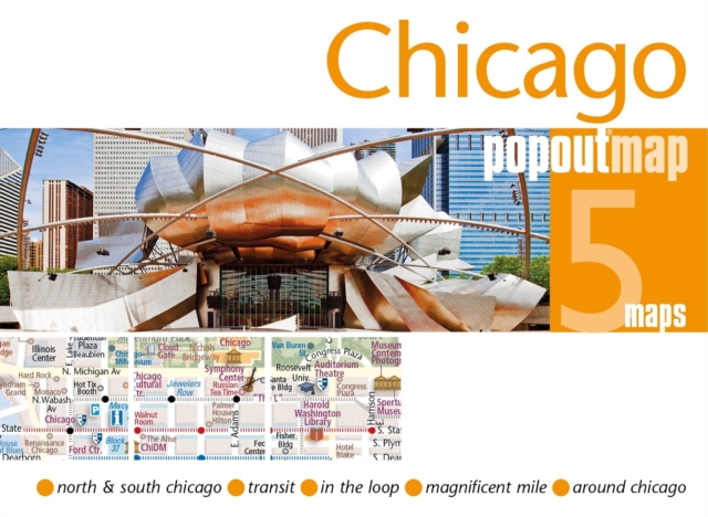 Chicago PopOut Map, Sheet map, folded Book
