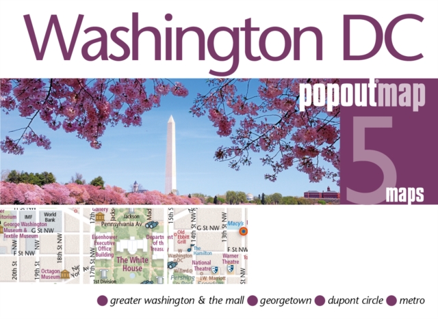 Washington DC PopOut Map, Sheet map, folded Book