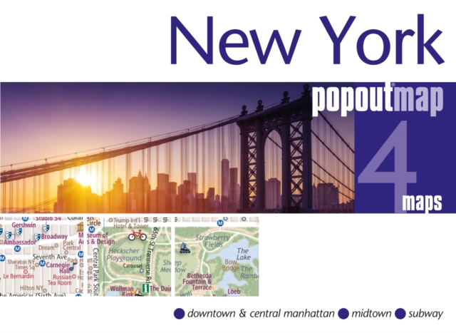 New York PopOut Map, Sheet map, folded Book