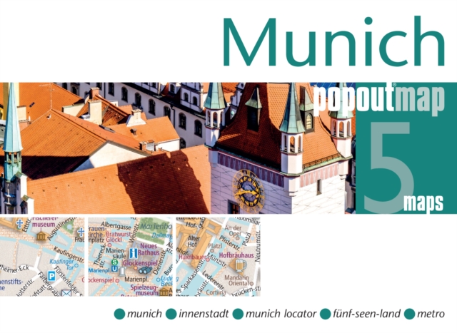 Munich PopOut Map, Sheet map, folded Book