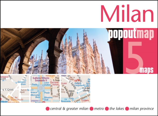 Milan PopOut Map, Sheet map, folded Book