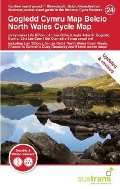 North Wales Cycle Map : Including Lon Eifion, Lon Las Cefni, North Wales Coast Route, Chester to Connah's Quay Greenway and 5 town centre maps, Sheet map, folded Book