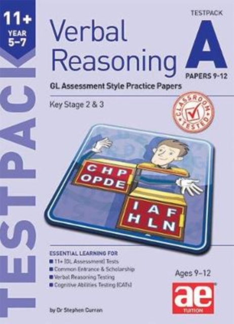 11+ Verbal Reasoning Year 5-7 GL & Other Styles Testpack A Papers 9-12 : GL Assessment Style Practice Papers, Mixed media product Book