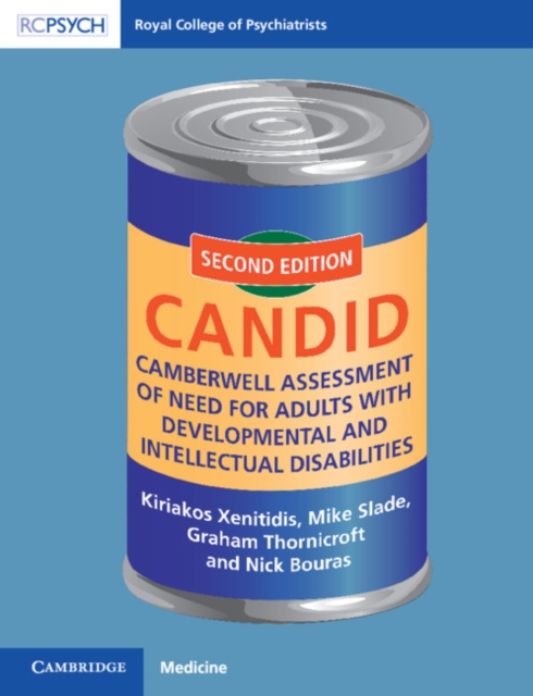 Camberwell Assessment of Need for Adults with Developmental and Intellectual Disabilities : CANDID, Paperback / softback Book