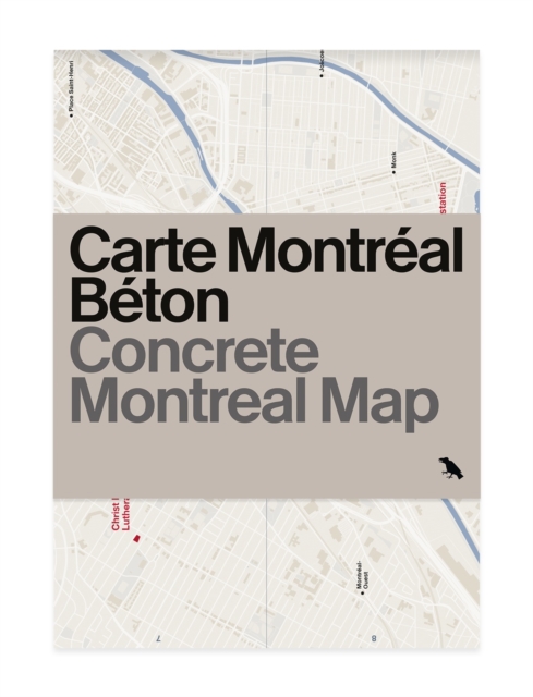 Concrete Montreal Map, Sheet map, folded Book