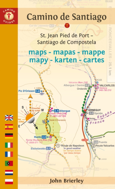 Camino de Santiago Maps (Camino Frances) : St. Jean Pied de Port - Santiago de Compostela, Paperback / softback Book