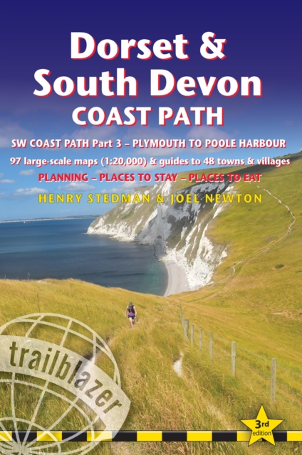Dorset and South Devon Coast Path - guide and maps to 48 towns and villages with large-scale walking maps (1:20 000) : Plymouth to Poole Harbour - Planning, places to stay and places to eat, Paperback / softback Book