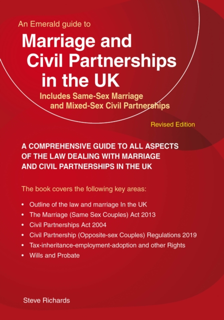Marriage And Civil Partnerships In The UK : Includes Same-Sex Marriage and Mixed-Sex Civil Partnerships, EPUB eBook