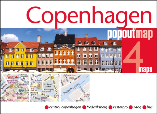 Copenhagen PopOut Map, Sheet map, folded Book