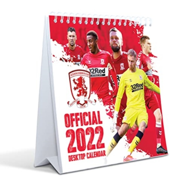 The Official Middlesbrough FC Desk Calendar 2022, Calendar Book