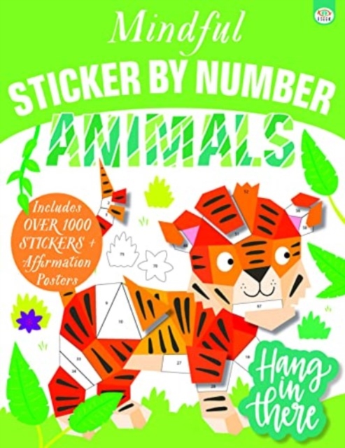 Mindful Sticker by Number Animals, Paperback / softback Book