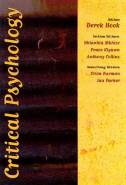 Critical Psychology, Paperback / softback Book