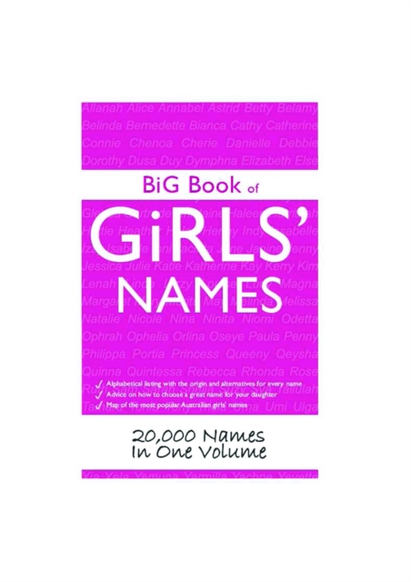 Big Book of Girls' Names : 20,000 Names in One Volume, PDF eBook
