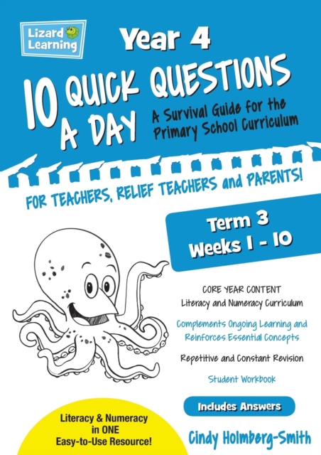 Lizard Learning 10 Quick Questions A Day Year 4 Term 3, Paperback / softback Book