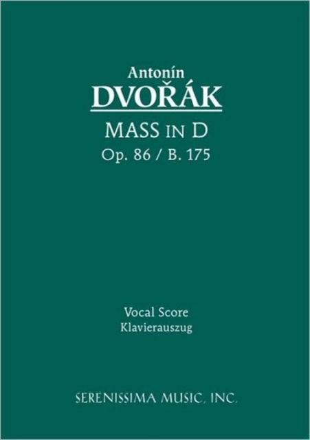 Mass in D, Op.86 : Vocal Score, Paperback / softback Book