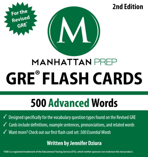 500 Advanced Words: GRE Vocabulary Flash Cards, EPUB eBook
