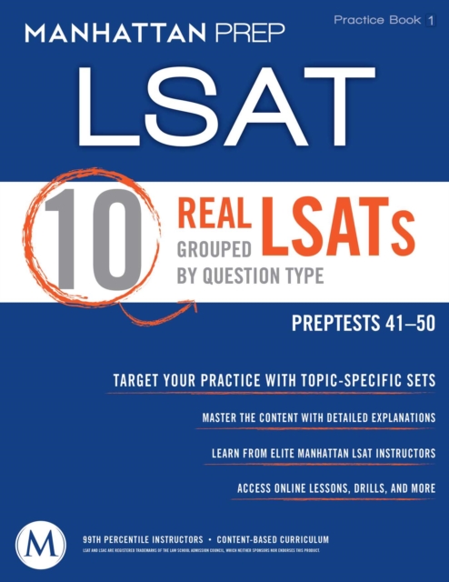 10 Real LSATs Grouped by Question Type, EPUB eBook