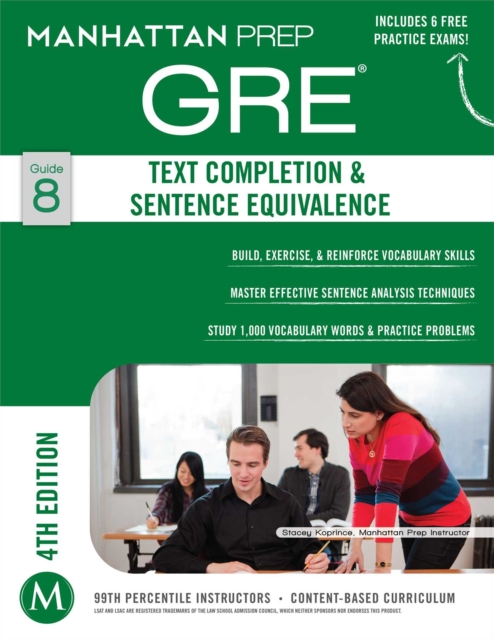 GRE Text Completion & Sentence Equivalence, Paperback / softback Book