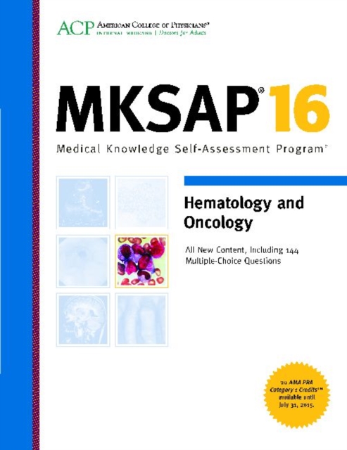 MKSAP 16 Hematology and Oncology, Paperback Book